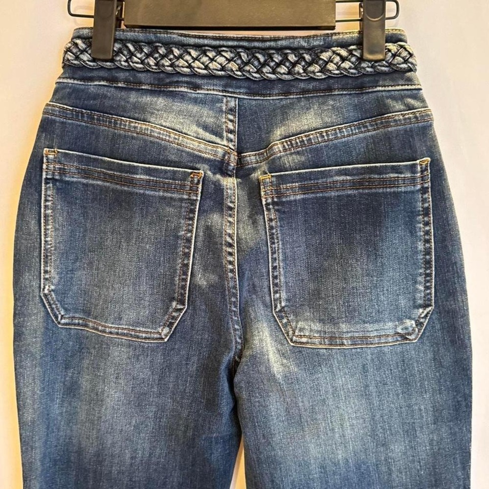 Joie NWT low rise Women Junior Jeans Woven detail waist Size 0 Style Nullia - Picture 7 of 8
